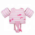 Floating Jackets with Sleeves for Pool or Beach | 1-3 Years | Pink Mermaid