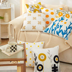 18"x18" Sunshine Blossom Whimsical Floral FULL set of Throw Pillow with insert