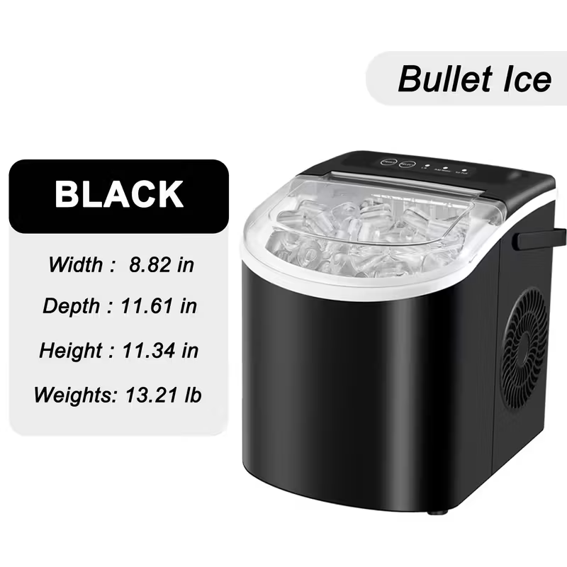 Portable Countertop Ice Maker Machine – Fast Ice Making, 2 Ice Sizes 2Dropme