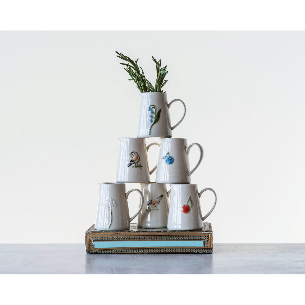 Mini Hand-Painted Ceramic Creamer
