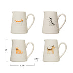 Hand-Painted Ceramic Animal Creamer