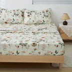 DaDalogy Enchanted Meadow Floral Microfiber Sheet Set
