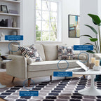 Revive Upholstered Fabric Sofa by Modway