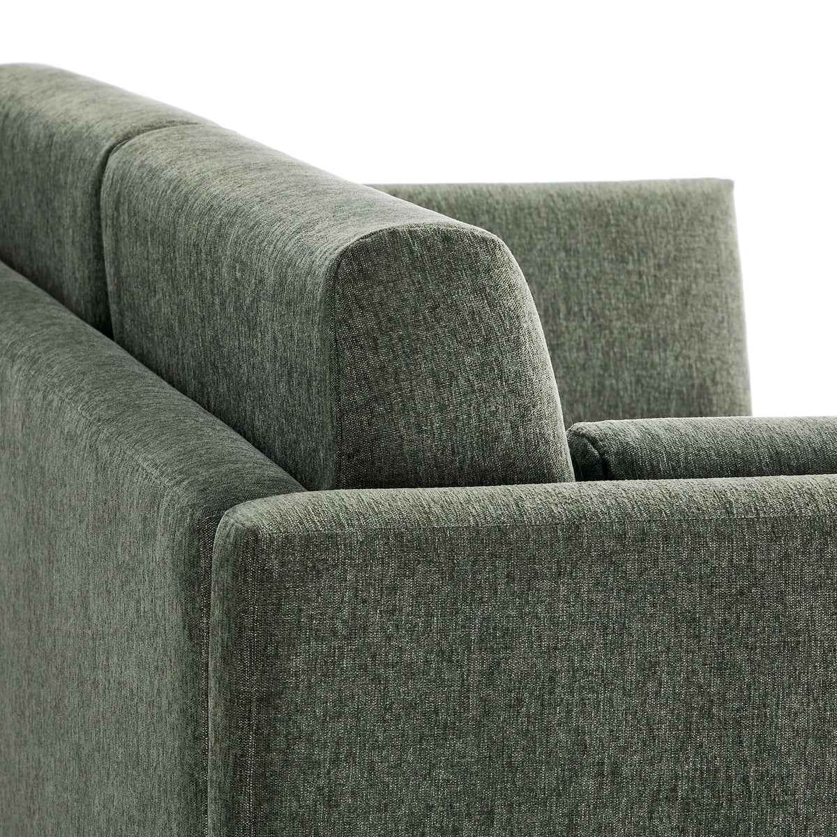 Linden Upholstered Heathered Chenille Small Sofa