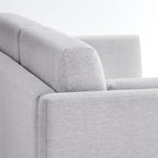 Linden Upholstered Heathered Chenille Small Sofa