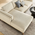 Roscoe Left-Facing Fabric Sectional Sofa with Chaise by Modway