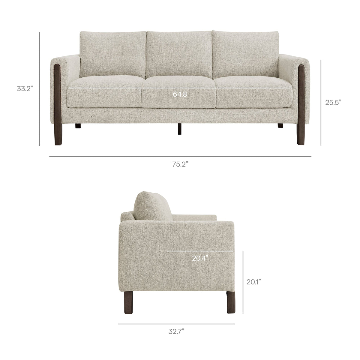 Hawken Boucle Fabric Sofa by Modway