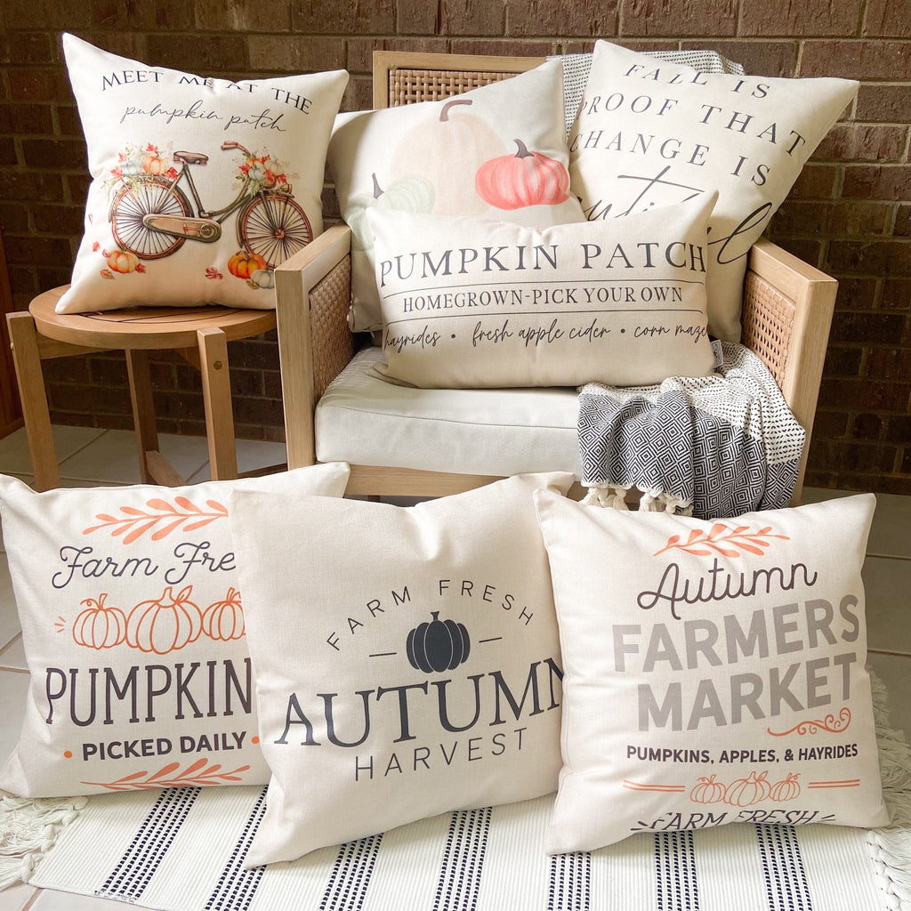 Hello Fall Pillow Cover 18x18 inch