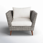 Panther Outdoor Patio Wicker and FSC Wood Seating Set