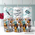 Fluffin' Fabulous Dogs 20oz Personalized Tumbler With Lid and Stainless Steel Straw, Funny Pet Groomer Gift Cup OrnamentallyYou