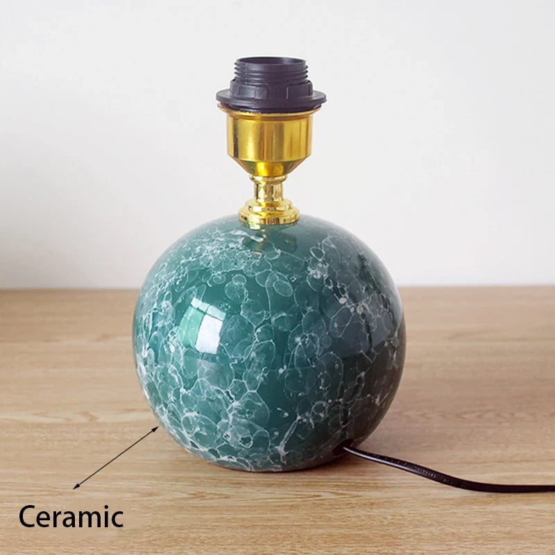 Nordic Pink Ceramic Bedside Table Lamp – Modern Cute LED Desk Lamp for Bedroom, Kids Room & Home Décor