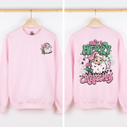 Have A Merry Christmas Retro Santa Front And Back Print Vintage Inspired Graphic Sweatshirt