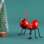 New 4-1PC Ant Decor Outdoor Garden Cute Insect Metal Ant Living Room Wall Art Sculptures Wall Hang Home Decors Jewelry Ornament