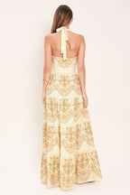 SICILIAN SUMMER WOVEN MAXI DRESS