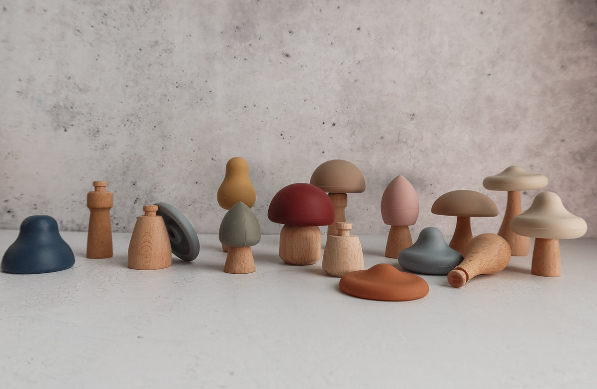 Mushroom Mix & Match Toy – 24pc | LYTL®️