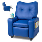 Kids Recliner Chair with Cup Holder and Adjustable Backrest