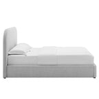 Keynote Upholstered Full Size Fabric Curved Platform Bed by Modway