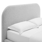 Keynote Upholstered Full Size Fabric Curved Platform Bed by Modway