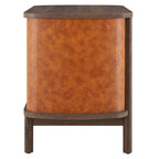 Coralie 2-Drawer Curved Vegan Leather Nightstand by Modway