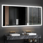 Lyra Modern LED Mirror – Acrylic Frame, Anti-Fog, Dimmable