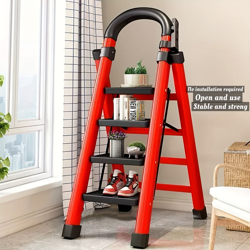 Heavy Duty Folding Step Ladder 3/4/5 Step Non-Slip 500LBS Capacity Portable 2Dropme