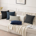 18"x18" tufted dot corduroy throw pillow 16 colors soft 3d dotted texture  450g insert included