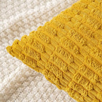 18"x18" tufted dot corduroy throw pillow 16 colors soft 3d dotted texture  450g insert included
