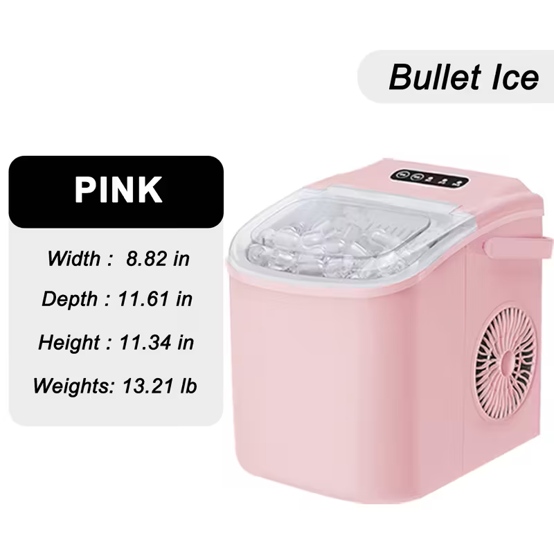 Portable Countertop Ice Maker Machine – Fast Ice Making, 2 Ice Sizes 2Dropme