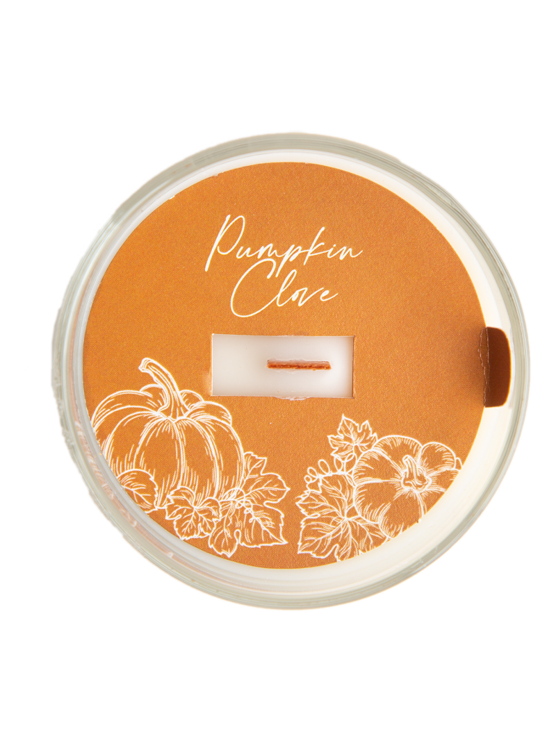 Pumpkin Clove 7.5 oz Wooden Wick Candle Freedom Studios