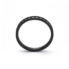 RG111B B.Tiff Black Stacking .01 ct Eternity Ring [Thin Band]
