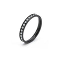 RG111B B.Tiff Black Stacking .01 ct Eternity Ring [Thin Band]