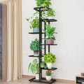7-Tier Metal Plant Stand Indoor Outdoor Flower Shelf Multi-Layer Display Rack, Space-Saving Organizer for Living Room Balcony