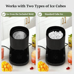 Foldable Electric Ice Shaver Adjustable 2-Speed Snow Cone Making Machine