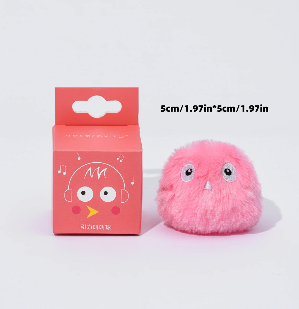Interactive Ball Smart Cat Toys Plush Electric Catnip Training Toy Kitten Touch Sounding Pet Product Squeak Toy Ball