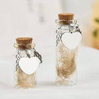 Pet Memorial Bottle for Pet Hair | Dog Cat Fur Keepsake with Silver Accessories