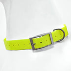 2.5cm Wide Heavy Duty TPU Dog Collar Waterproof Hunting Adjustable Pet Collar 8 Colors For Large Medium Dogs Outdoor Training