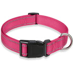 1PC Reflective Dog Collar with Buckle Adjustable Safety Nylon Collars for Small Medium Large Dogs