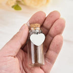 Pet Memorial Bottle for Pet Hair | Dog Cat Fur Keepsake with Silver Accessories