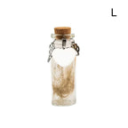 Pet Memorial Bottle for Pet Hair | Dog Cat Fur Keepsake with Silver Accessories