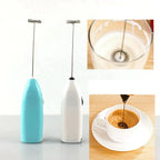 Portable Milk Frother Handheld Mixer | Electric Coffee Foamer Whisk