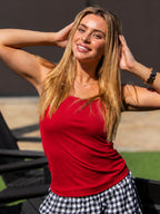 Bella Tank Top, True Red