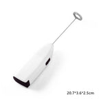 Portable Milk Frother Handheld Mixer | Electric Coffee Foamer Whisk