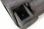 Serenity Slate Grey Ultra Infinite Position Lift Chair with Power Headrest, Heat, Massage & Wireless Charging