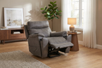 Serenity Slate Grey Ultra Infinite Position Lift Chair with Power Headrest, Heat, Massage & Wireless Charging