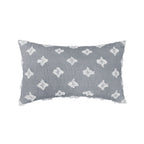 12''x20'' tufted floral lumbar support 100% cotton throw pillow | 7 colors textured daisy stitch design | boho chic lumbar & accent pillow | insert included