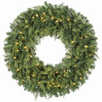 36-Inch Pre-Lit Crestwood Spruce Artificial Christmas Wreath
