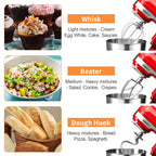 Geek Chef Electric Stand Mixer, 4.8QT 12 Speeds