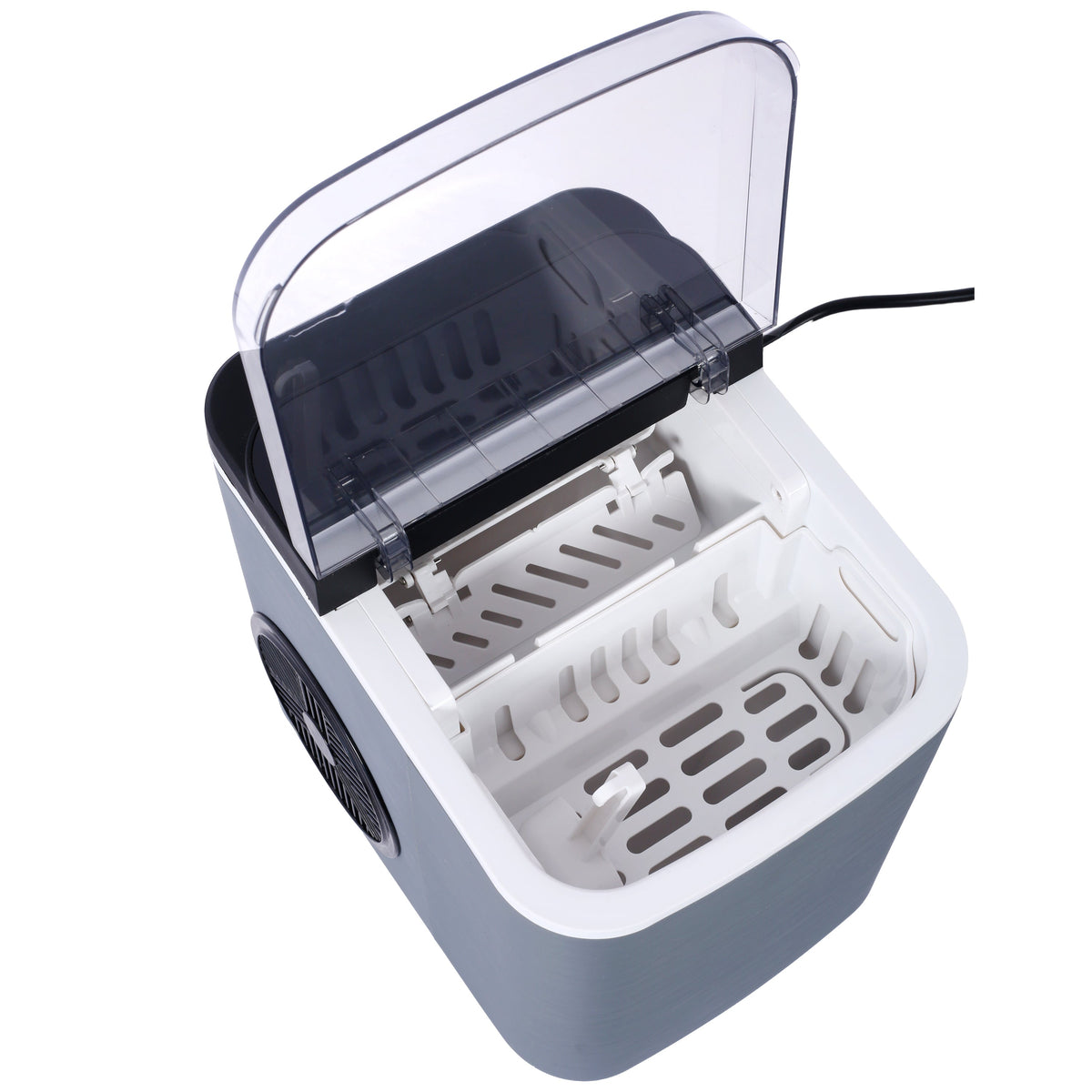 Ice Maker Countertop, Portable Ice Machine, Self-Cleaning Ice Makers with Basket and Scoop, 9 Cubes in 6 Mins, 26 lbs per Day, Ideal for Home, Kitchen,ETL and FDA certificate. Montret
