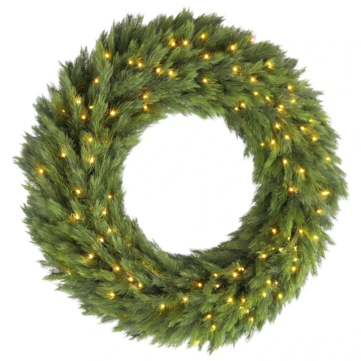 36 in Pre-Lit Norwegian Spruce Christmas Wreath HouseOfZazla