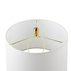 Faceted Green Glass Table Lamp